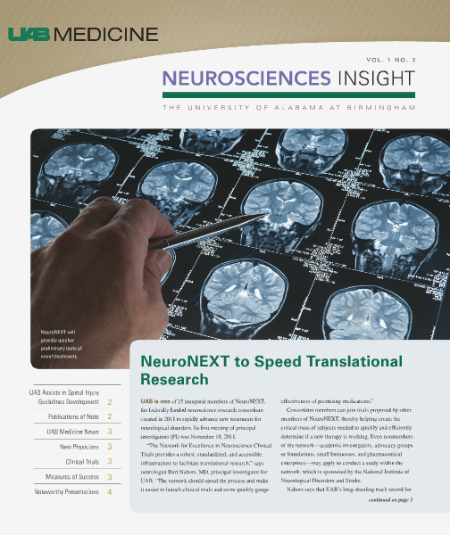 UAB Insight Neurosciences Volume 1