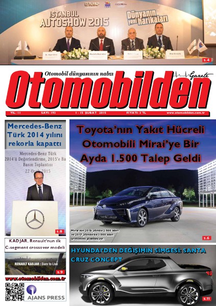 Otomobilden Dergisi 1-15 Şubat 2015 