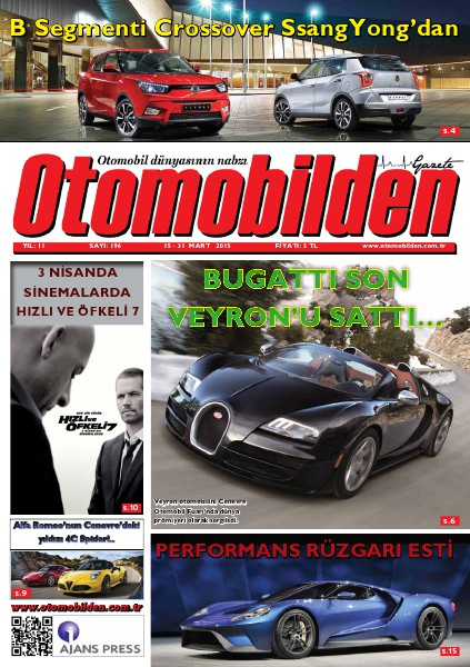 Otomobilden Dergisi 15-31 Mart 2015 