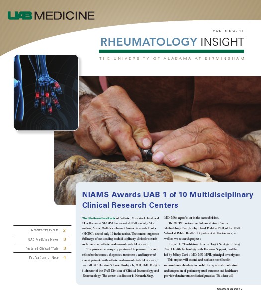 UAB Insight Rheumatology Volume 5