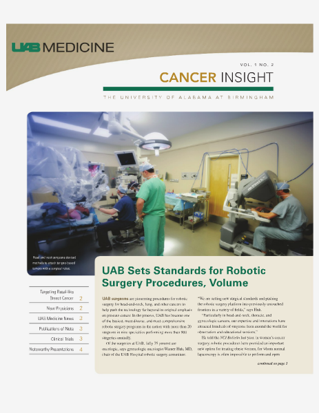UAB Insight Cancer Volume 1
