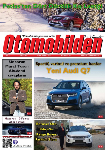 Otomobilden Dergisi 1-15 Ocak 2015 