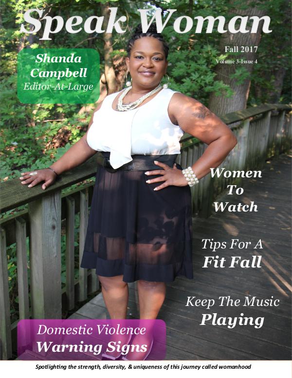 Speak Woman Magazine Fall 2017 Issue Speak Woman Magazine