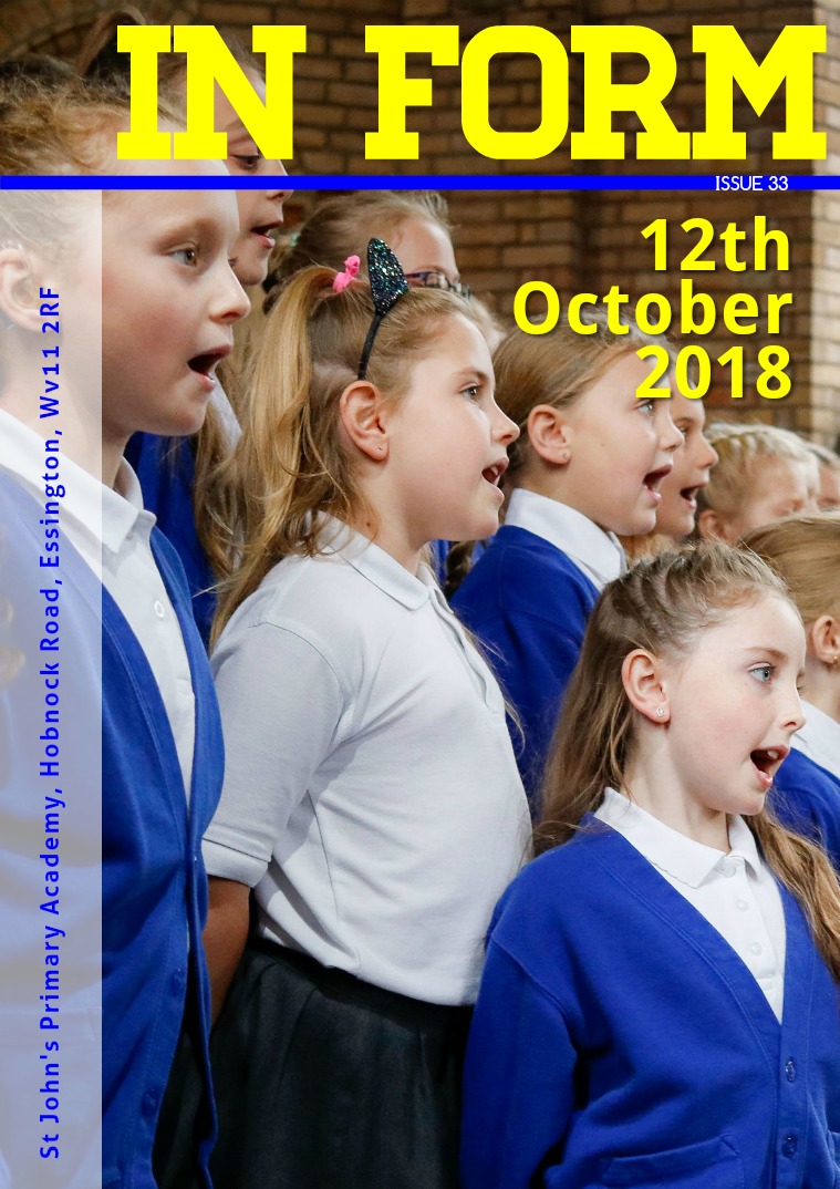 Newsletters | St John's Primary Academy Newsletter -Friday 12th October 2018
