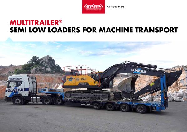 Nooteboom Documentation English OSD-7304 semi low loaders for machine transport