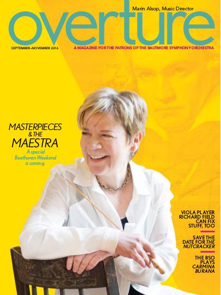 Overture Magazine: 2016-2017 Season September - October 2016
