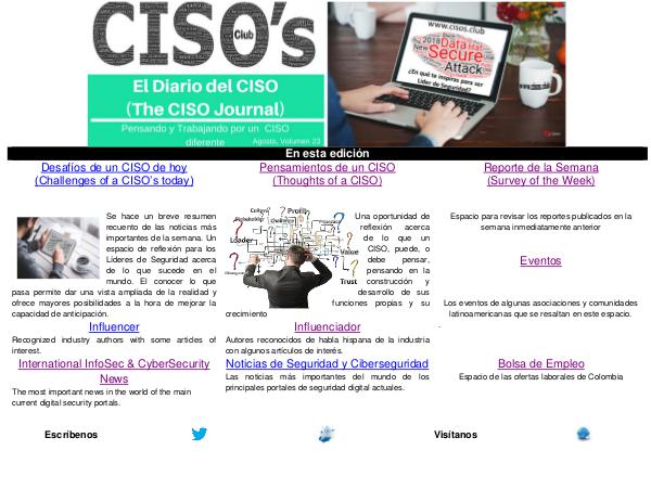 El Diario del CISO El Diario del CISO (THE CISO JOURNAL) EDICIÓN 23