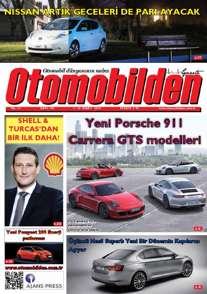 Otomobilden Dergisi 1-15 Mart sayısı 2015 