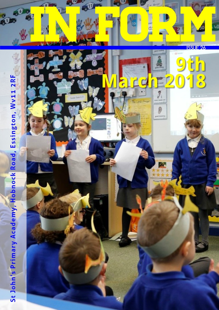  Newsletter - 9th March 2018