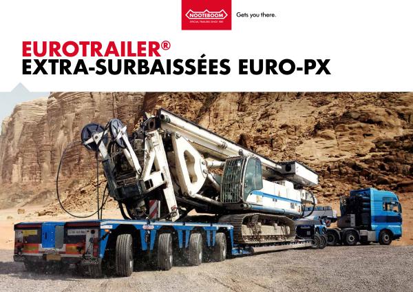 Nooteboom Documentation Francais Eurotrailer Extra surbaisseés Euro-PX