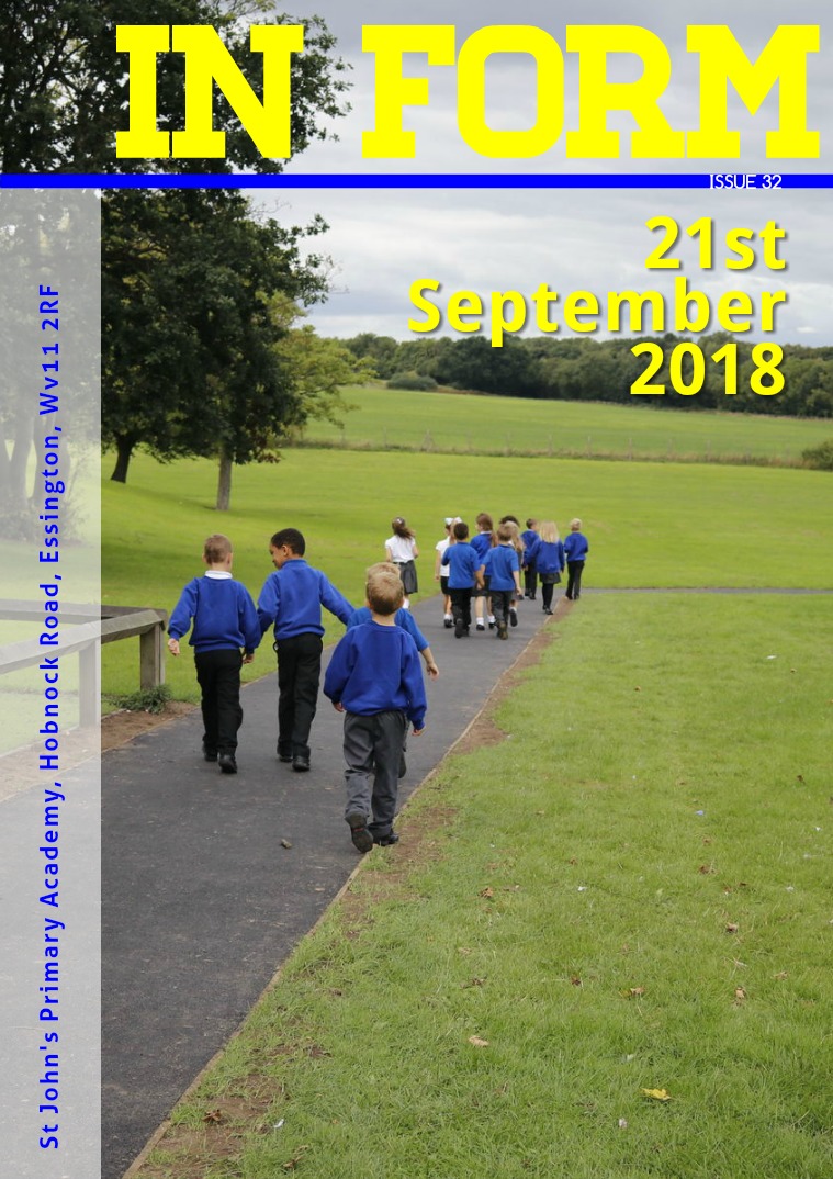 Newsletters | St John's Primary Academy Newsletter - Friday 21st September 2018