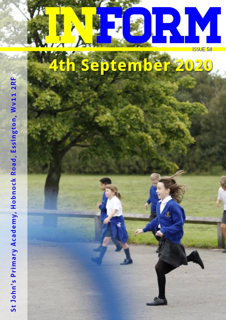 Newsletters | St John's Primary Academy Newsletter 4th September 2020