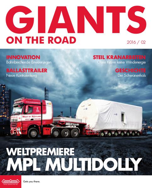 Deutsch - Nooteboom Giants on the Road Magazine Deutsch - Nr. 2 - 2016