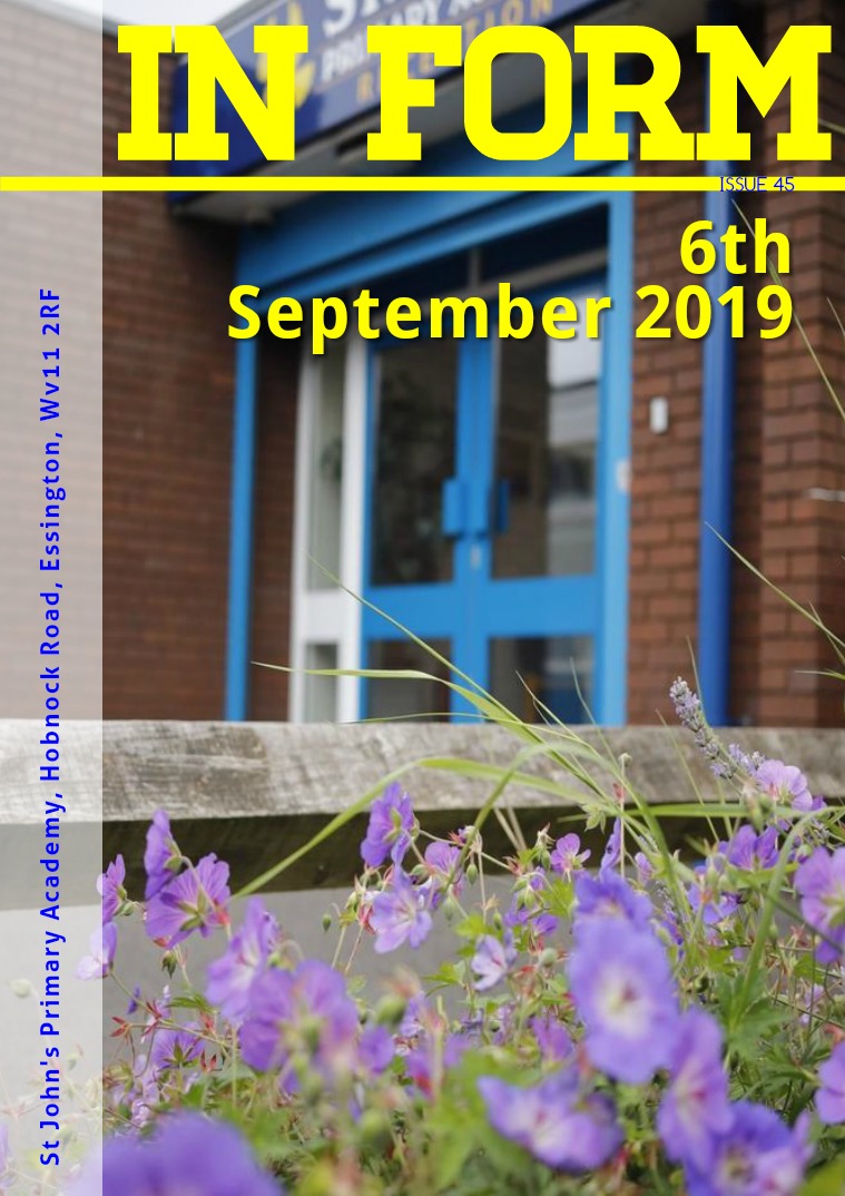 Newsletters | St John's Primary Academy Newsletter - 6th September 2019