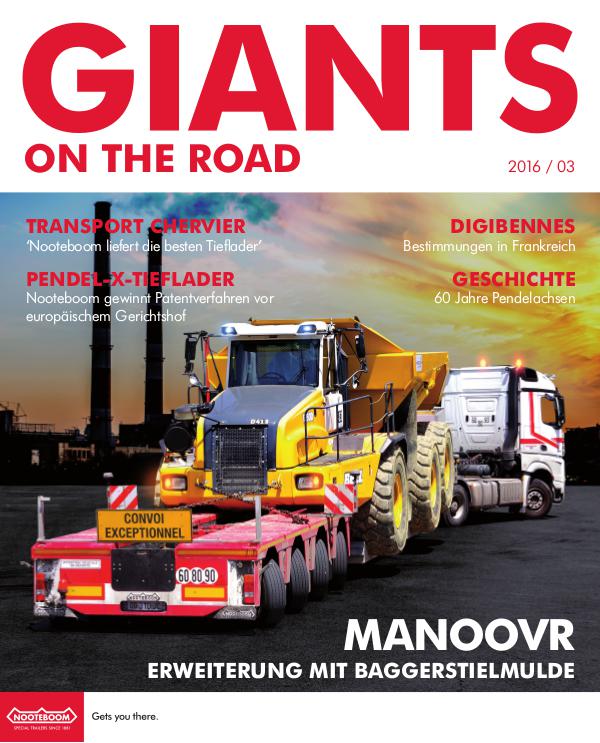 Deutsch - Nooteboom Giants on the Road Magazine Deutsch - Nr. 3 - 2016