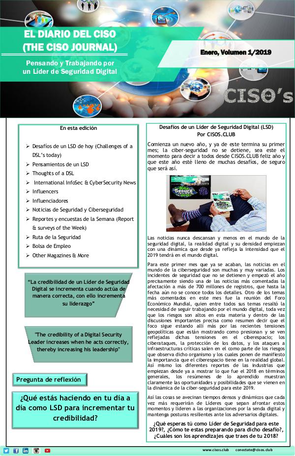 El Diario del CISO El Diario del CISO (The CISO Journal) Edición 1