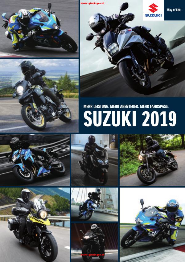 Ginzinger Aktionen 2018 Motorrad & Scooter & Moped Suzuki Katalog 2019 / Aktionen