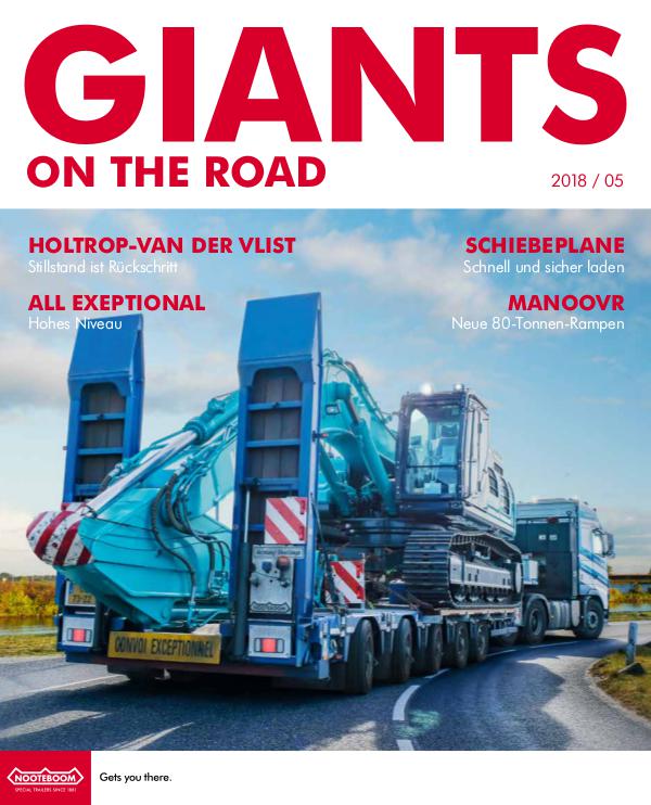 Deutsch - Nooteboom Giants on the Road Magazine Deutsch - Nr 5 - 2018