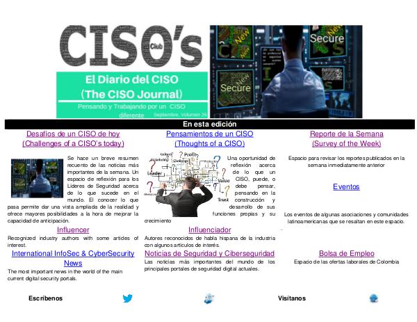 El Diario del CISO El Diario del CISO (The CISO Journal) Edición 26