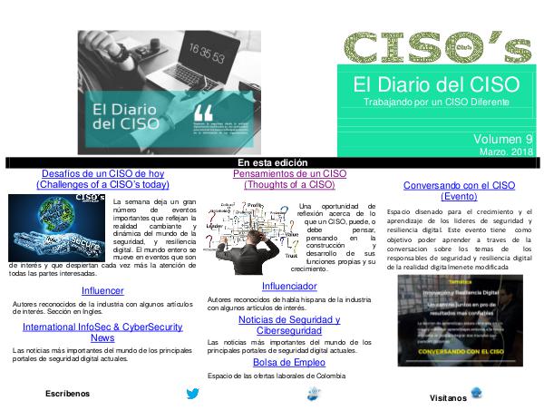El Diario del CISO (The CISO Journal) Edición 9 2018
