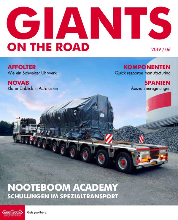 Deutsch - Nooteboom Giants on the Road Magazine Deutsch - Nr 6 - 2019