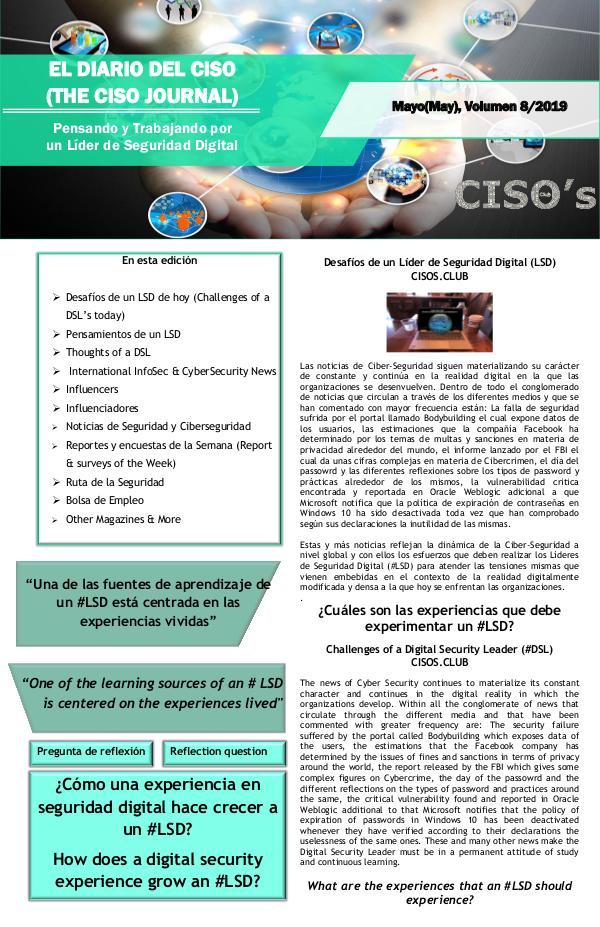 El Diario del CISO El Diario del CISO (The CISO Journal) Edición 8