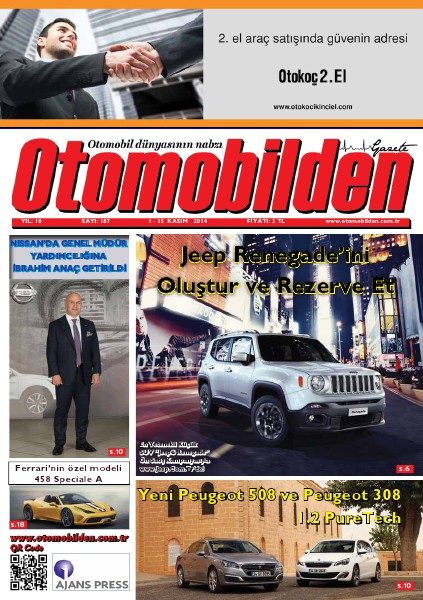Otomobilden Dergisi 1-15 Kasım 2014 