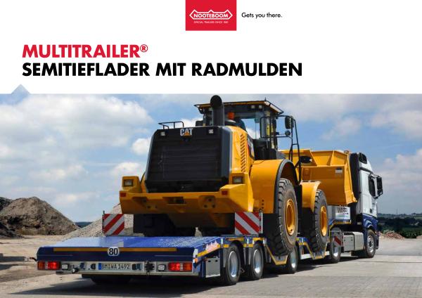 Nooteboom Dokumentation Deutsch Multitrailer OSDS mit Radmulden