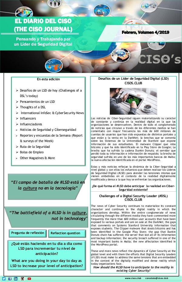 El Diario del CISO El Diario del CISO (The CISO Journal) Edición 4