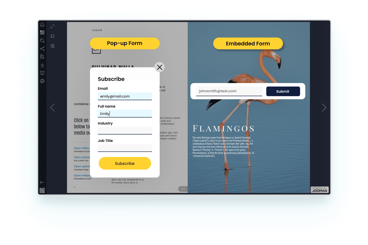 Embed Forms in Your Digital Publications