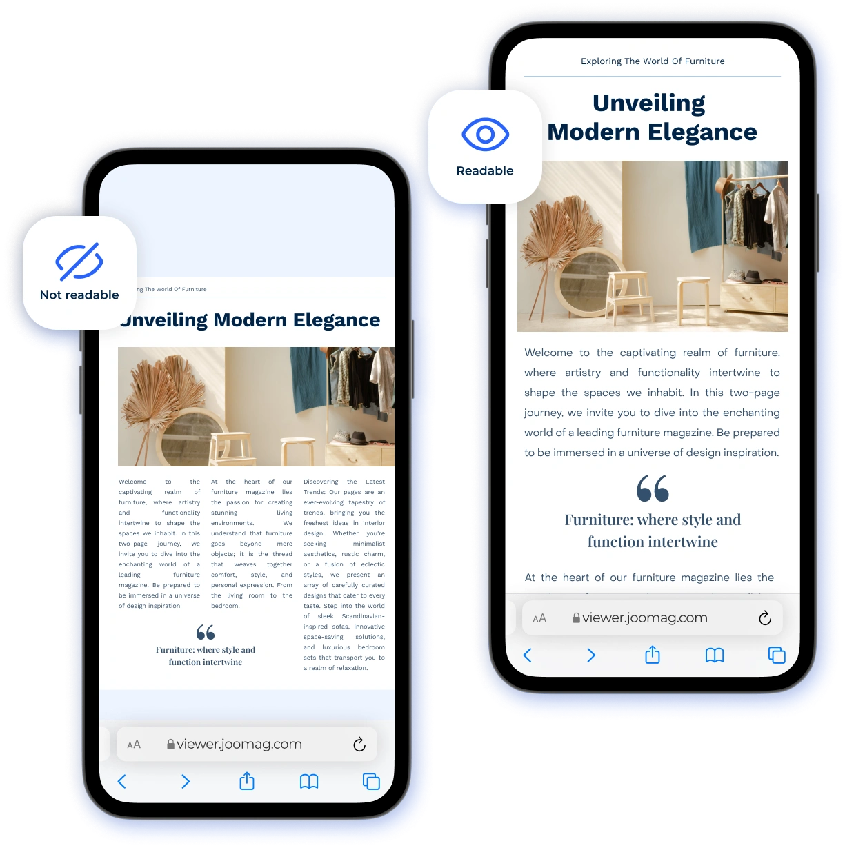 Better Mobile Reading Experience, Improved Readability