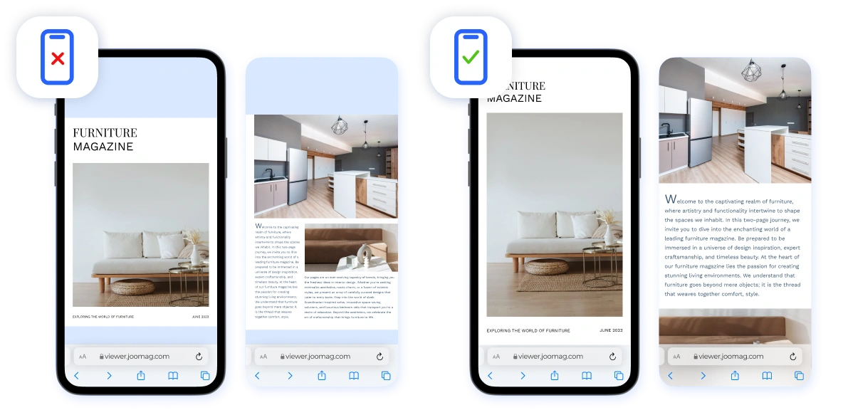 Joomag Mobile Reading Experience