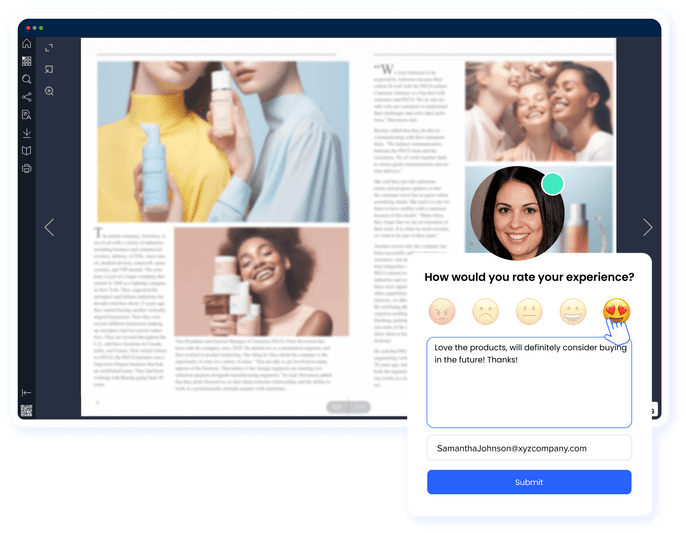 Collect Reader Feedback Directly Inside Publications