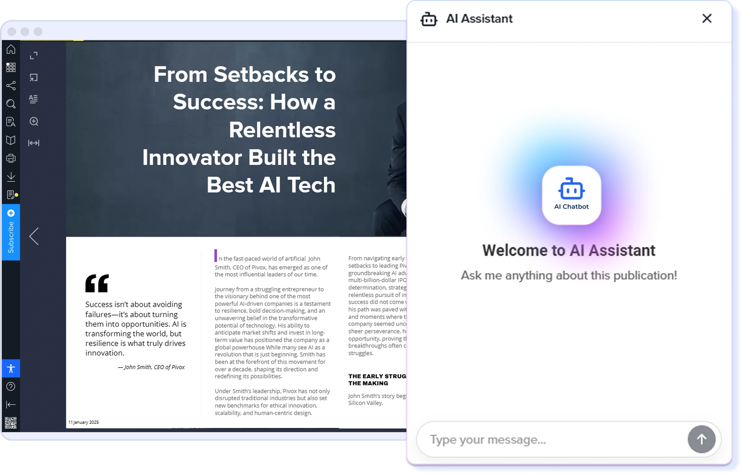 AI Chatbot Inside Your Publication