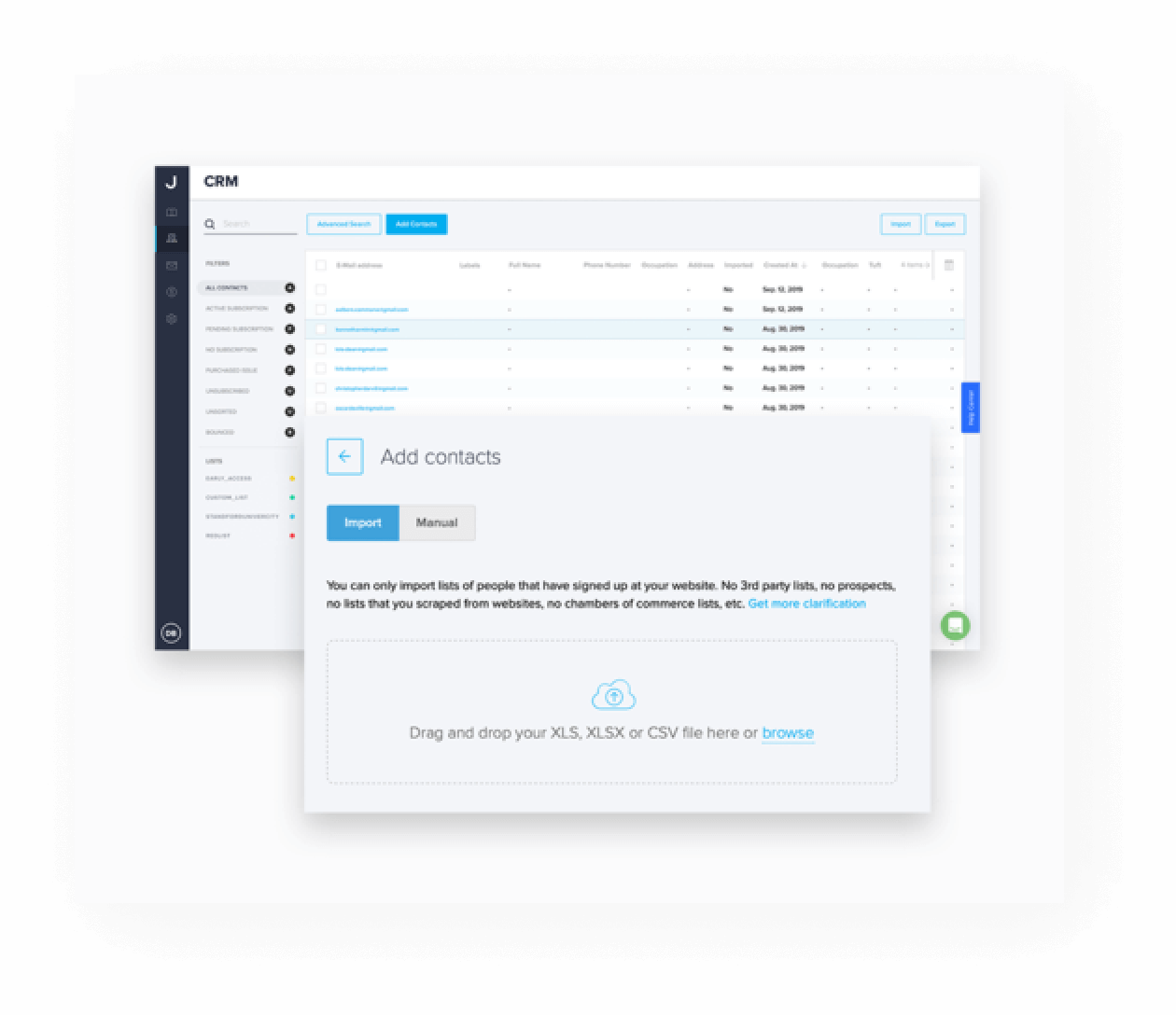 Importing Contact Lists