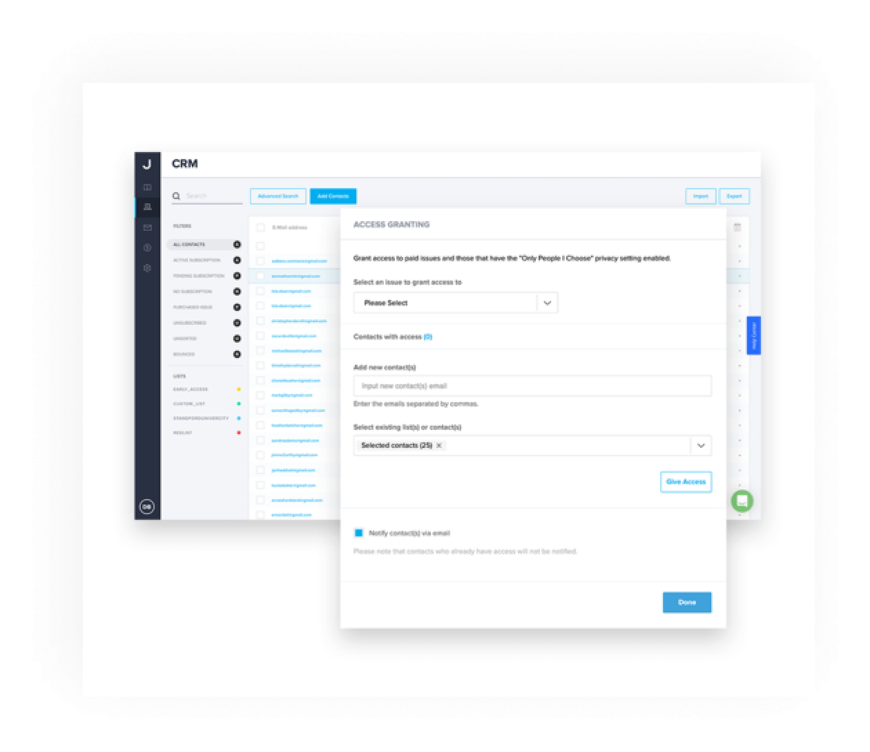List & Access Management