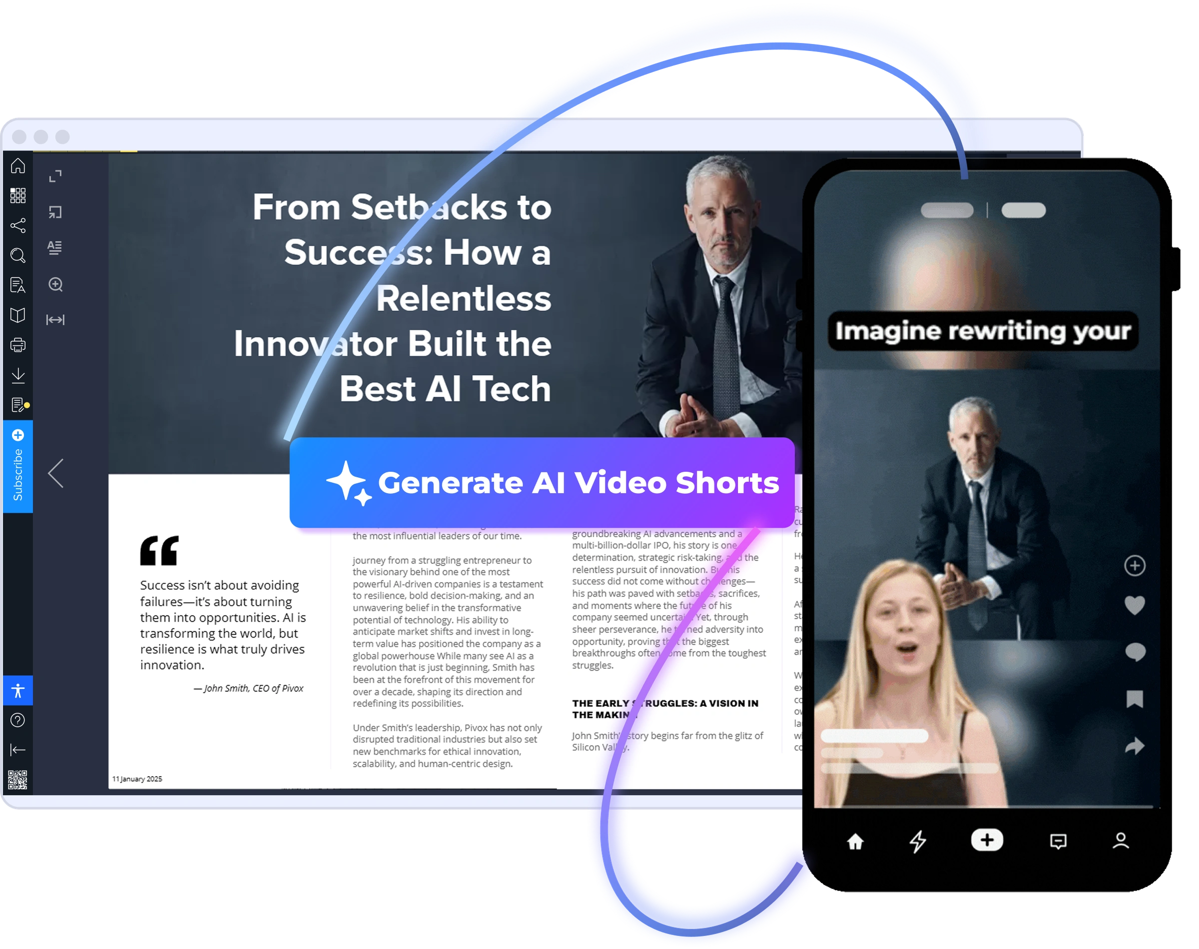 Joomag Magazine AI Short-Form Videos